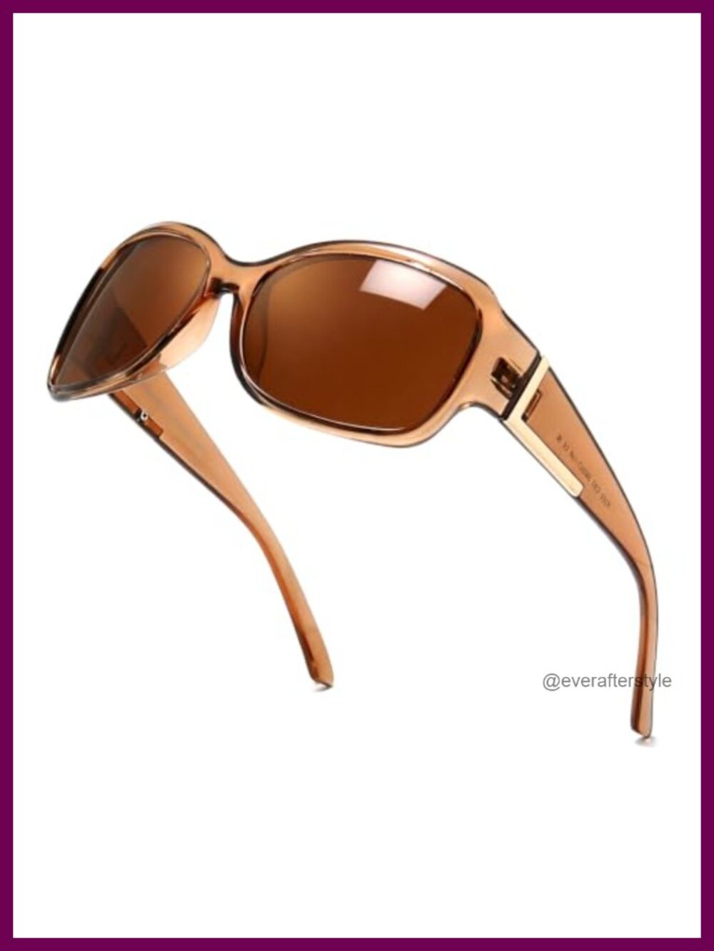 Polarized Retro Sunglasses UV400 Rectangular Full Frame Outdoor